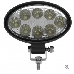 LED Dek- & Floodlight lamp, 8-30V, LED 8x 3W, aluminium housing (Ø108mm), cool white, IP67