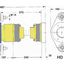 A-Flex C-V shaft HD130