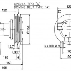 Deck Wash Pump with Electro Magnetic Clutch 1" BSP