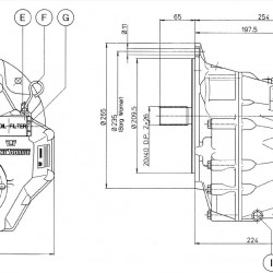 Technodrive TMC 345A down angle hydraulic gearbox