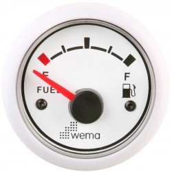 Fuel tank level gauge, white